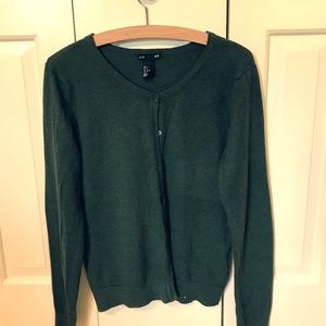 H&M Hunter Green Cardigan